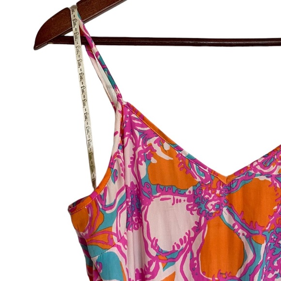 Lilly Pulitzer Deanna Romper Shorely Blue Feeling Tanked Removable Belt Small - Picture 7 of 14